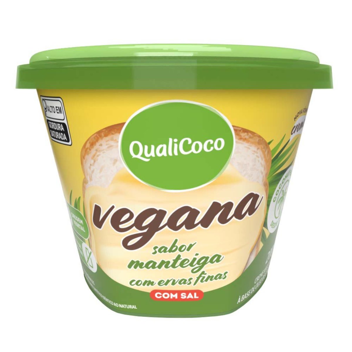 Manteiga QUALICOCO Vegana Com Ervas Finas com Sal 200g