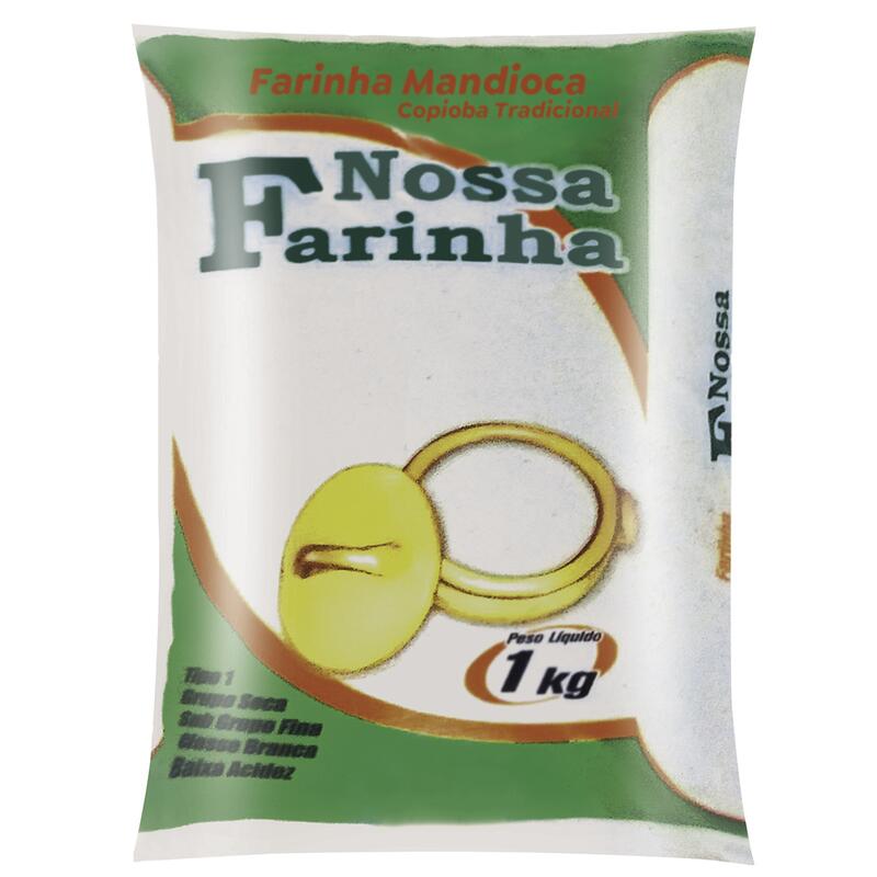 Farinha de Mandioca Nossa Farinha Fina Branca 1kg