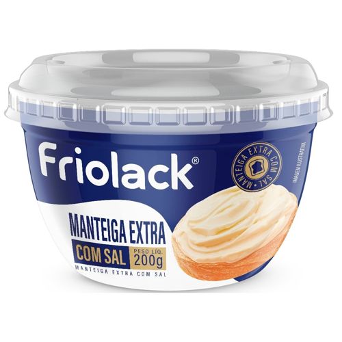 Manteiga Friolack Extra Com Sal 200g