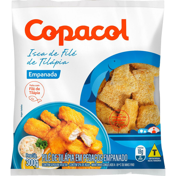 Iscas de Filé de Tilapia COPACOL Empanada Congelada 300g