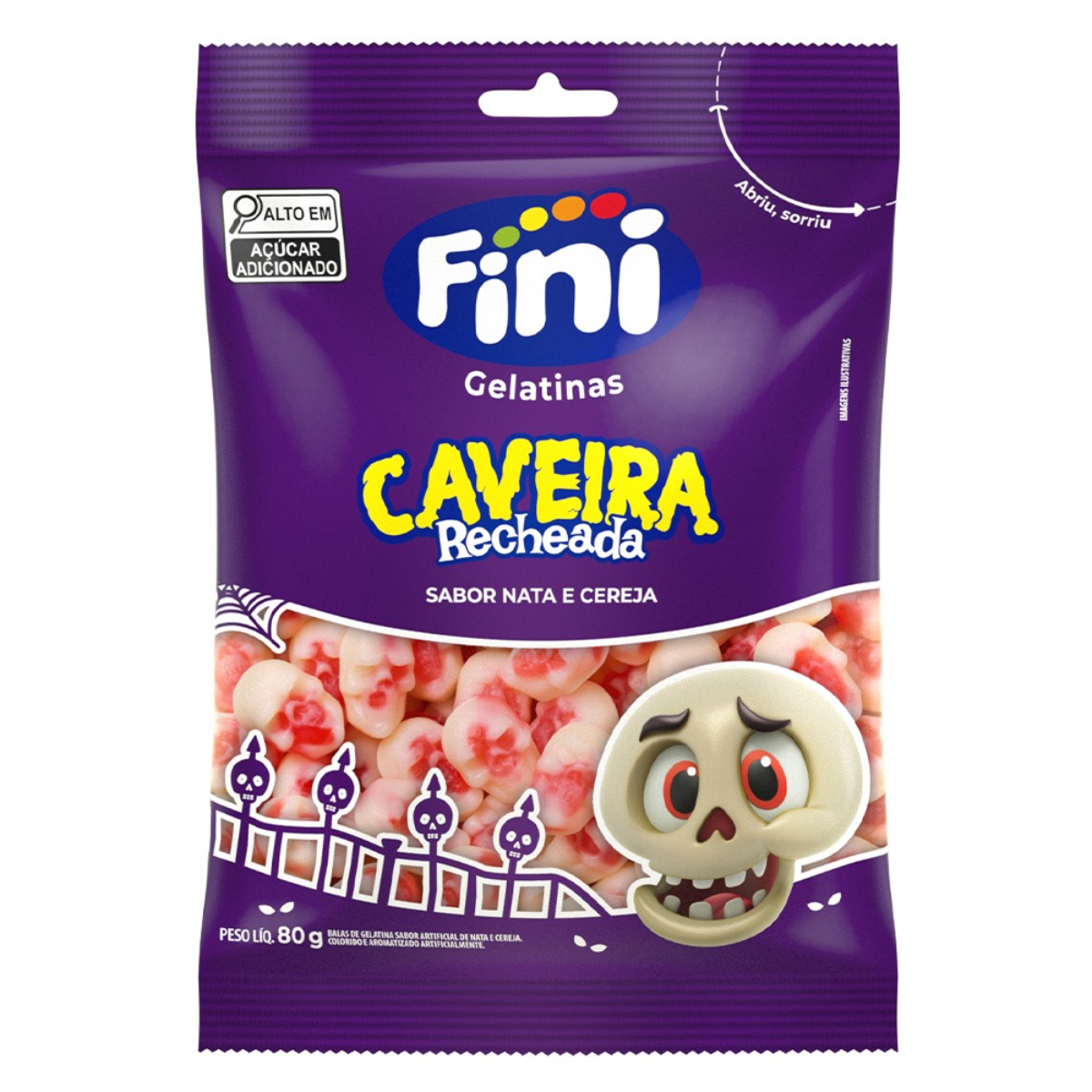 Caveira Recheada Fini 80g