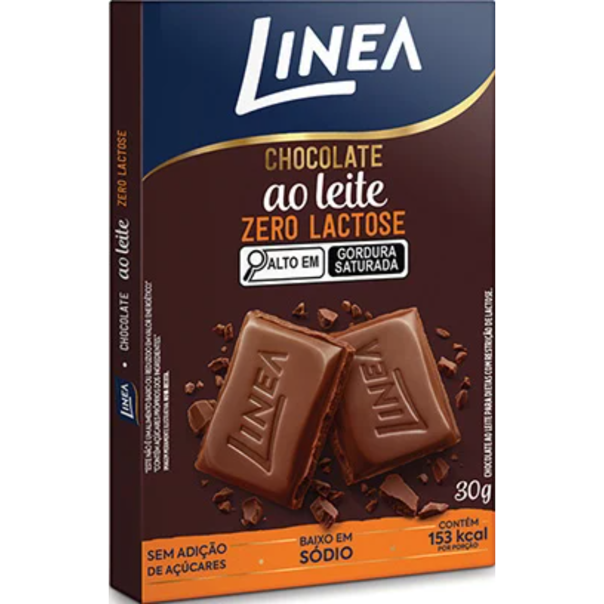 Chocolate ao Leite Zero Lactose Linea 30G