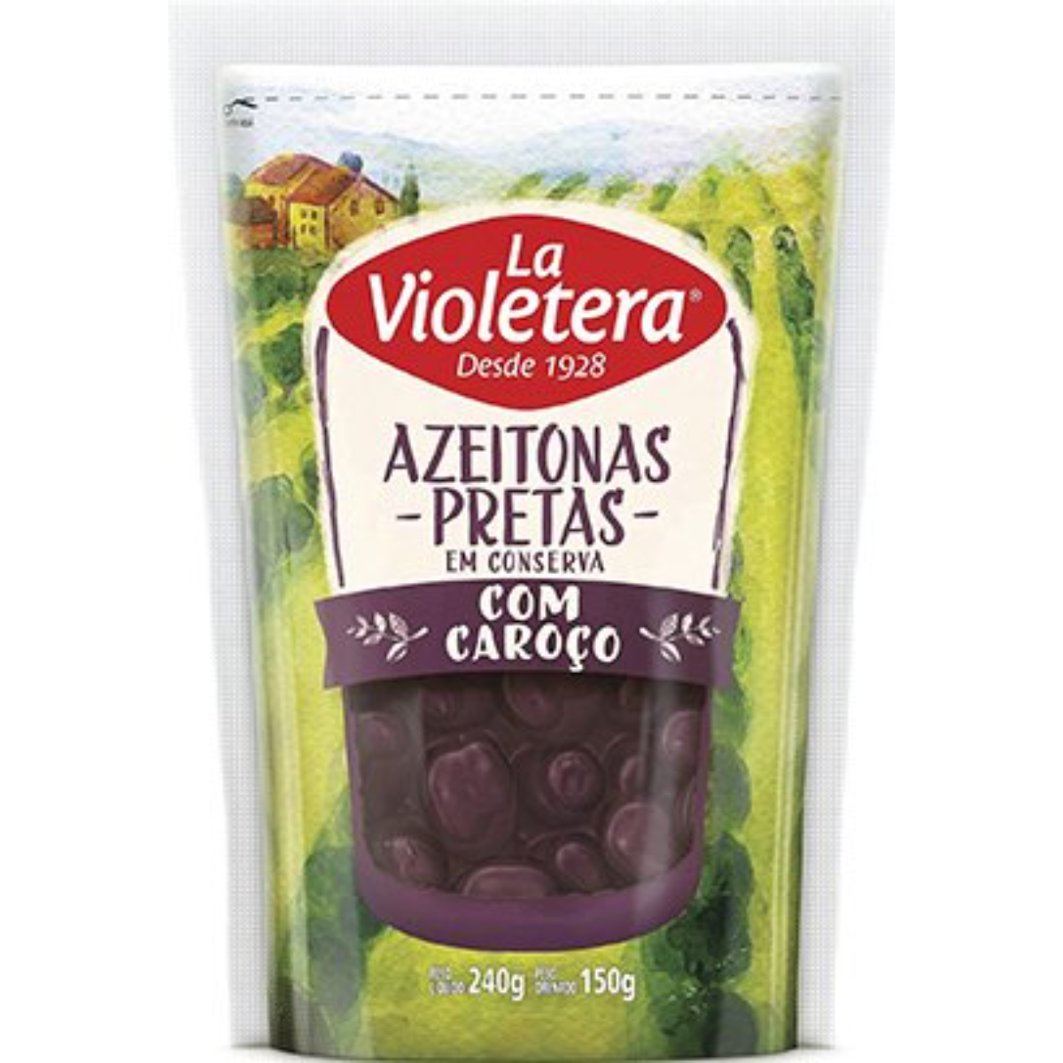 Azeitona Preta com Caroço La Violetera 150g