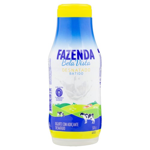 Iogurte Desnatado Fazenda B.vista Garrafa 500g