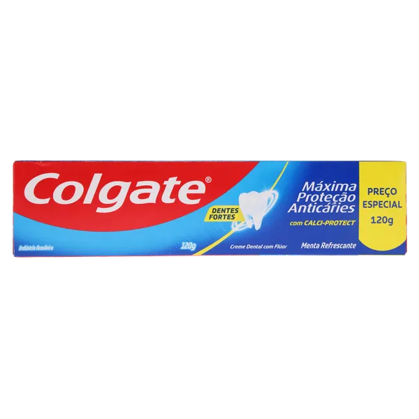 Creme Dental Colgate 120g - Máxima Proteção Anticáries - Preço Especial