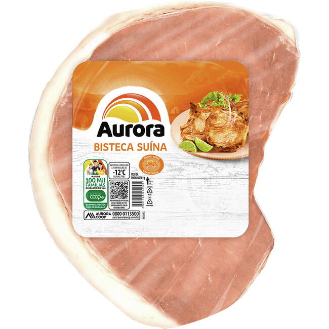 Bisteca Suína Aurora Congelada Preço por quilo na peça