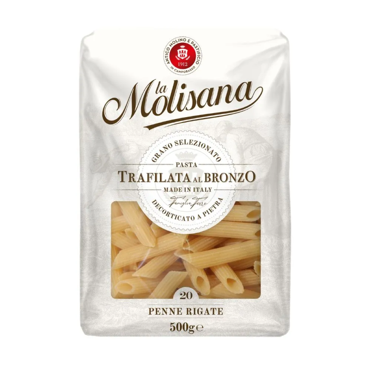 Massa Italiana Grano Duro LA MOLISANA Penne Ziti Rigate 500g