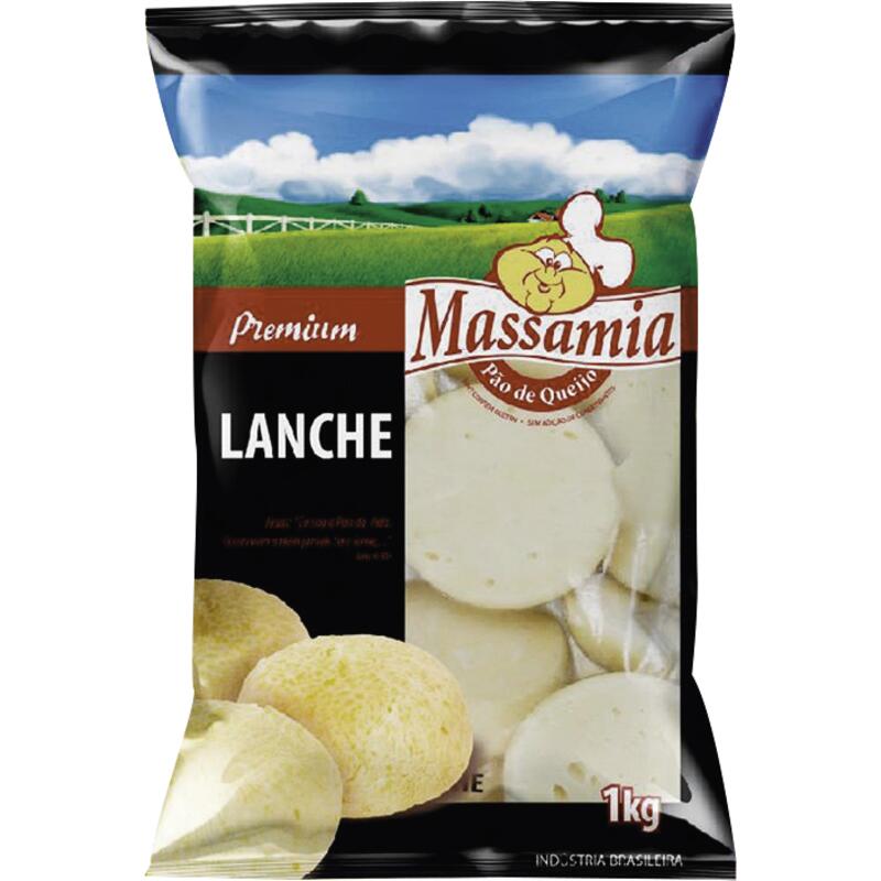 Pão de Queijo Massamia Congelado Lanche 1kg