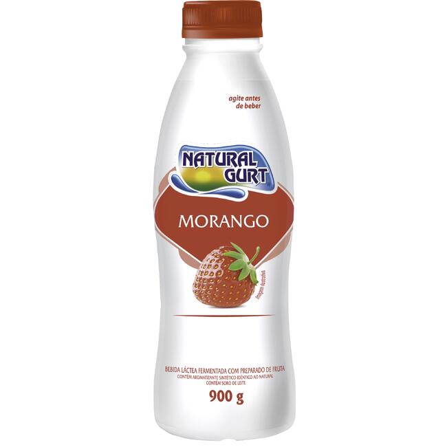 Bebida Láctea Natural Gurt Morango 900g