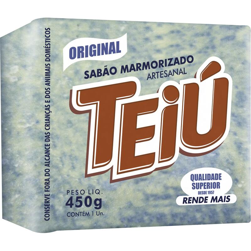Sabão em Pedaço Teiú Marmorizado 450g