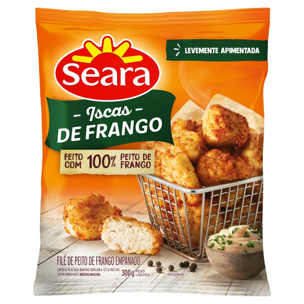 Iscas de Frango Seara 300g - Empanada - Apimentado