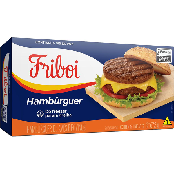 Hambúrguer Friboi 672g - Misto