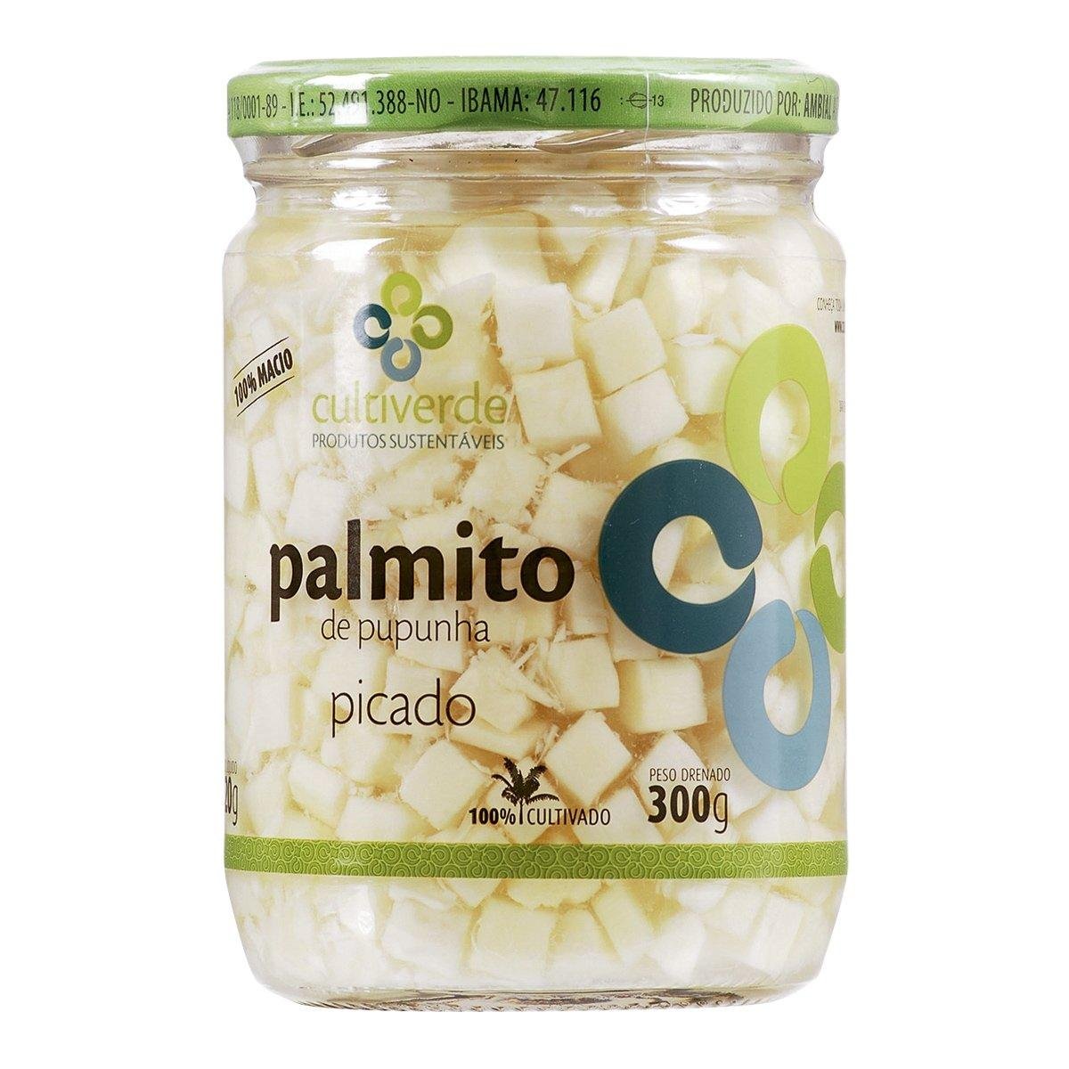 Palmito Picado CULTIVERDE Vidro 300g