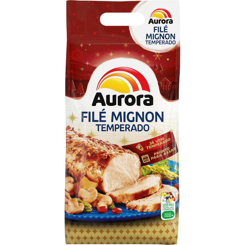 Filé Mignon Suíno Temp Aurora Cong Preço por quilo no pacote