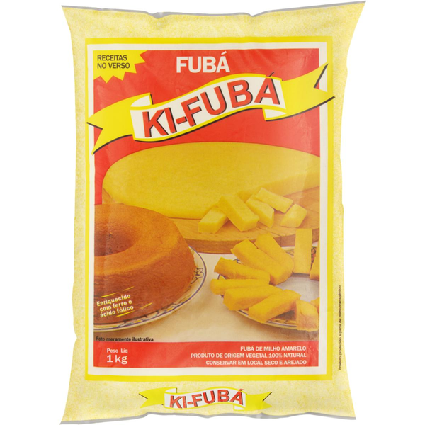 Fubá Ki-Fubá 1kg - Amarelo