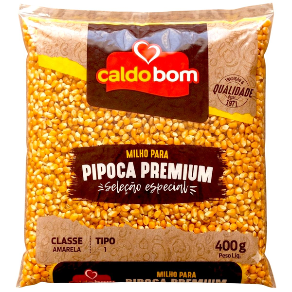 Milho de pipoca CALDO BOM 400g