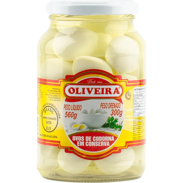 Ovos de Codorna Oliveira Conserva 300g