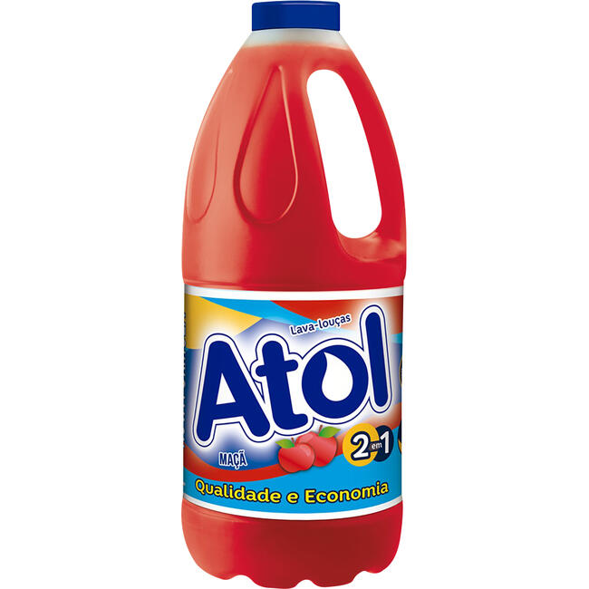 Detergente Líquido Atol Maçã 2L