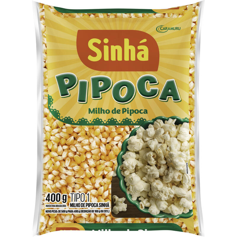Milho de Pipoca Sinhá 400g