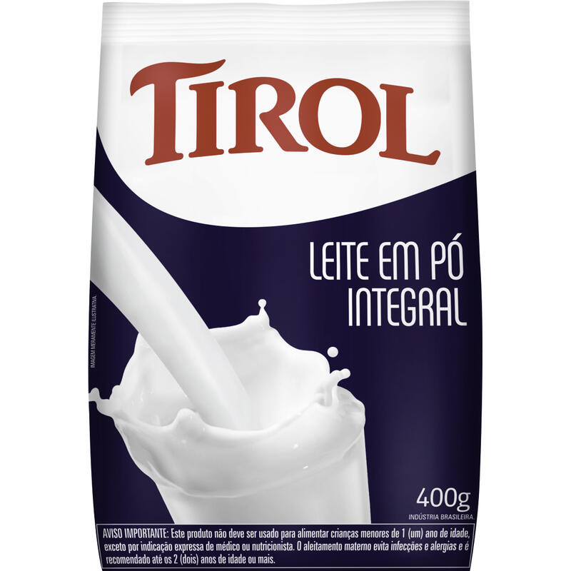 Leite em Pó Tirol Integral 400g