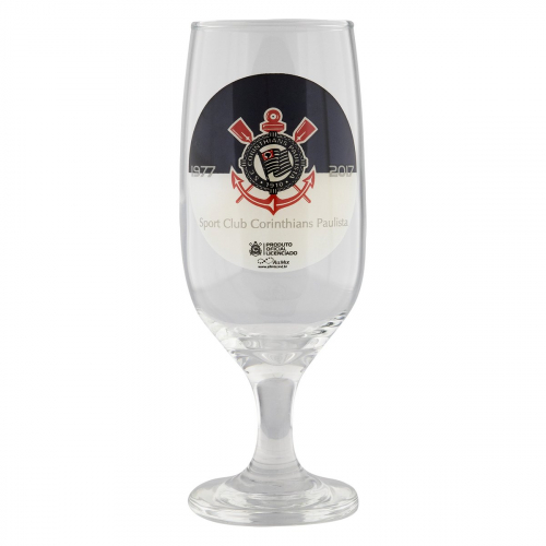 Taça Para Cerveja Corinthians Vidro 300ml Allmix