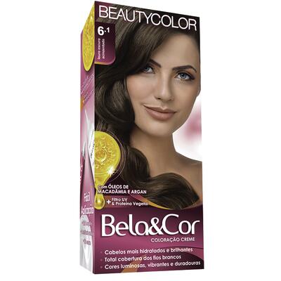 Tintura para Cabelo Beauty Color 6.1 Kit