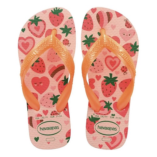 Sandália HAVAIANAS Kids Flores 27/28 Rosa/Confete