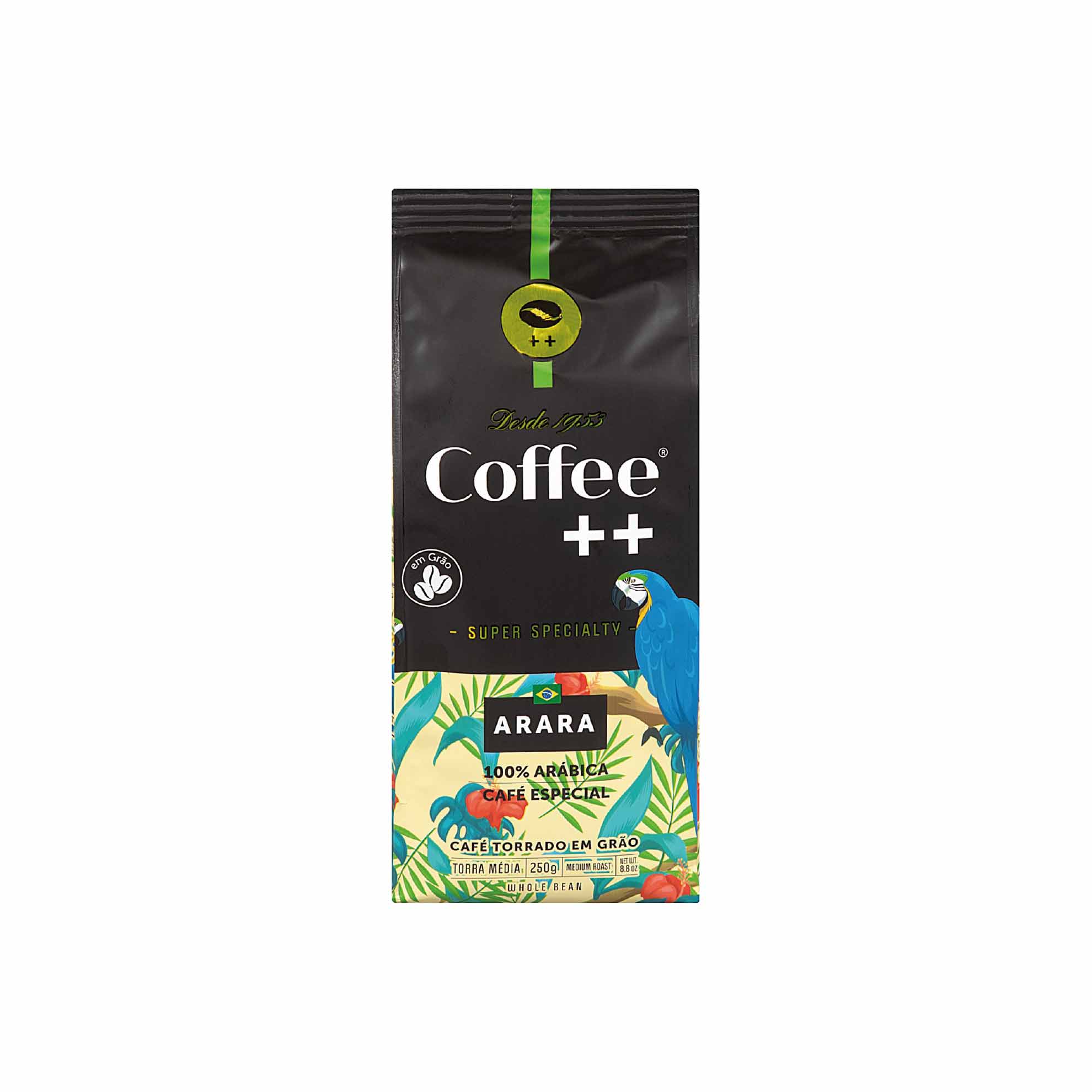 Café Torrado em Grãos Arara Coffee++ 250g