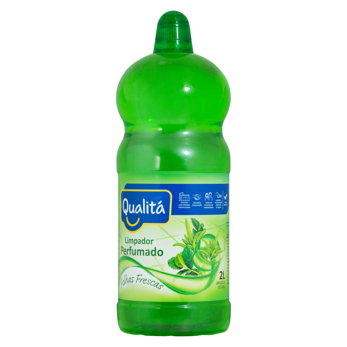 Limpador Perfumado Folhas Frescas Qualitá Frasco 2l