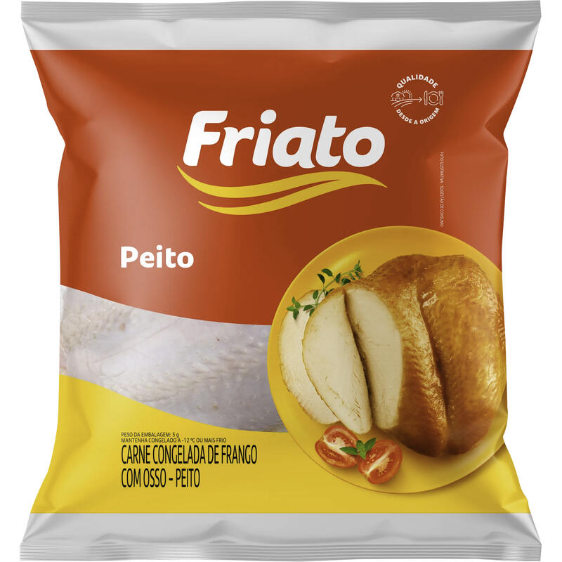 Peito de Frango Friato Cong Preço por quilo no pacote
