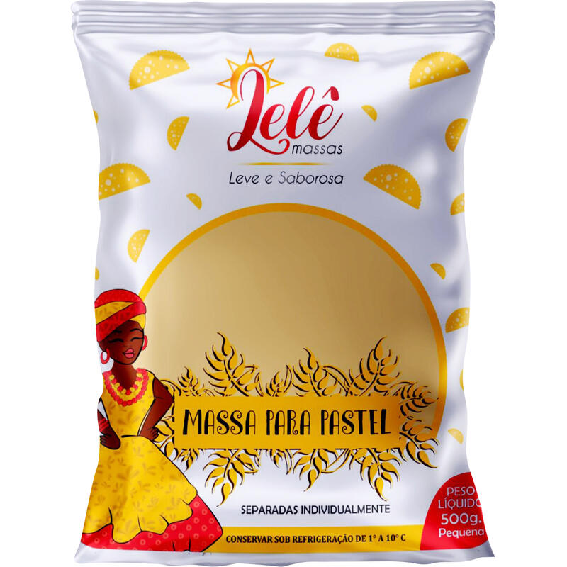 Massa para Pastel Lelê Disco Pequeno 500g