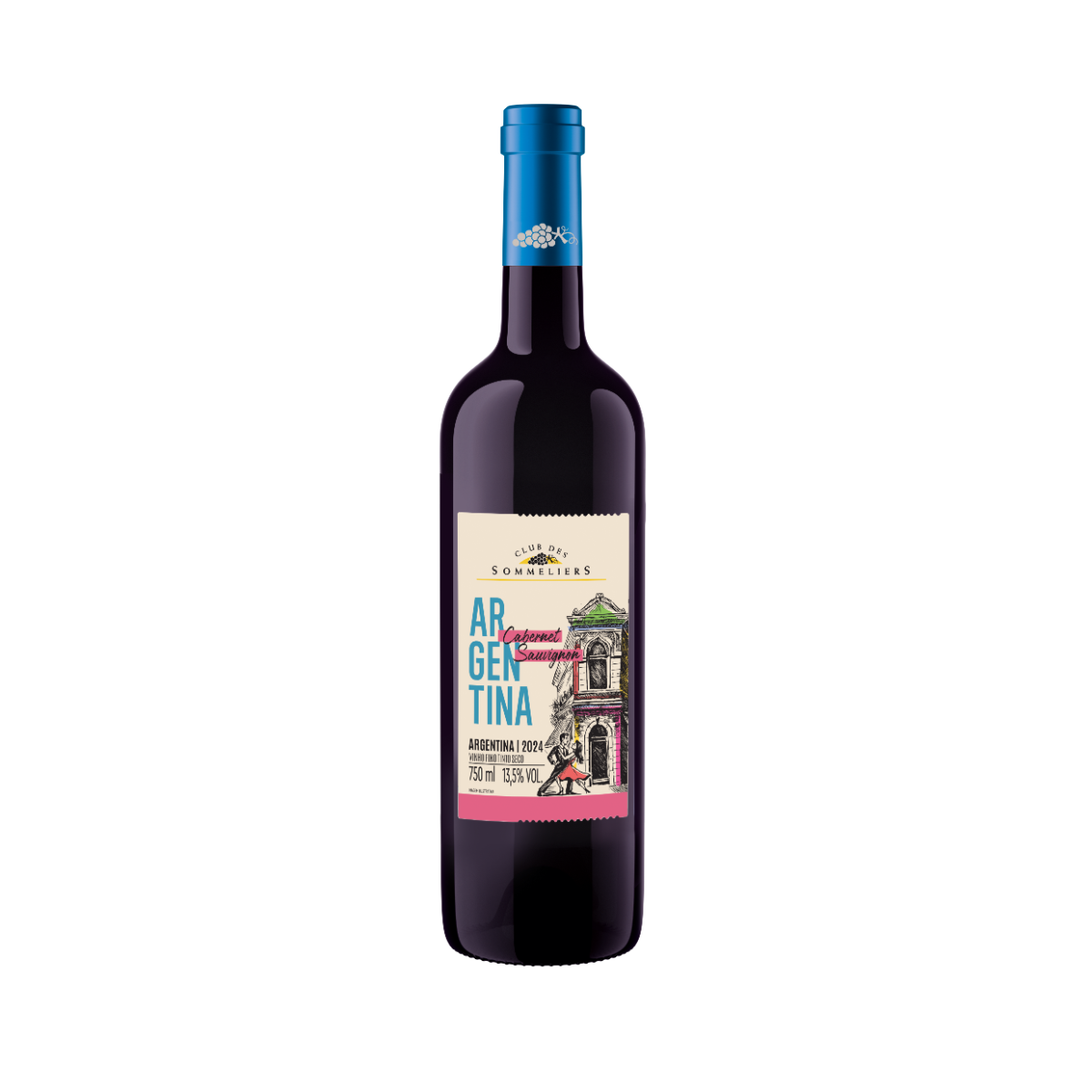 Vinho Tinto Argentino Clube Des Sommeliers Cabernet Sauvignon 750ml