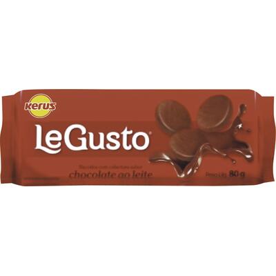Biscoito Kerus LeGusto Coberto de Chocolate 80g