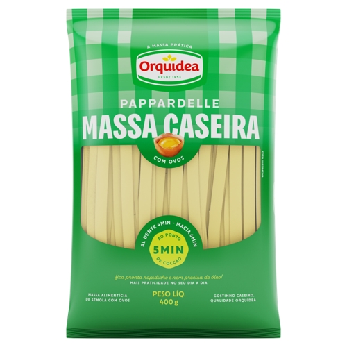 Massa Orquídea Caseira Com Ovos Pappardelle 400g