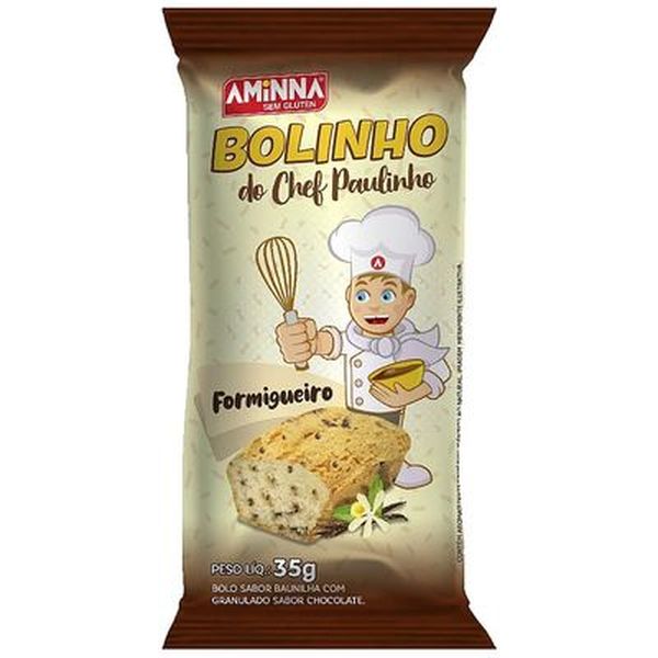 Bolinho Aminna 35g - Formigueiro - Sem Glúten