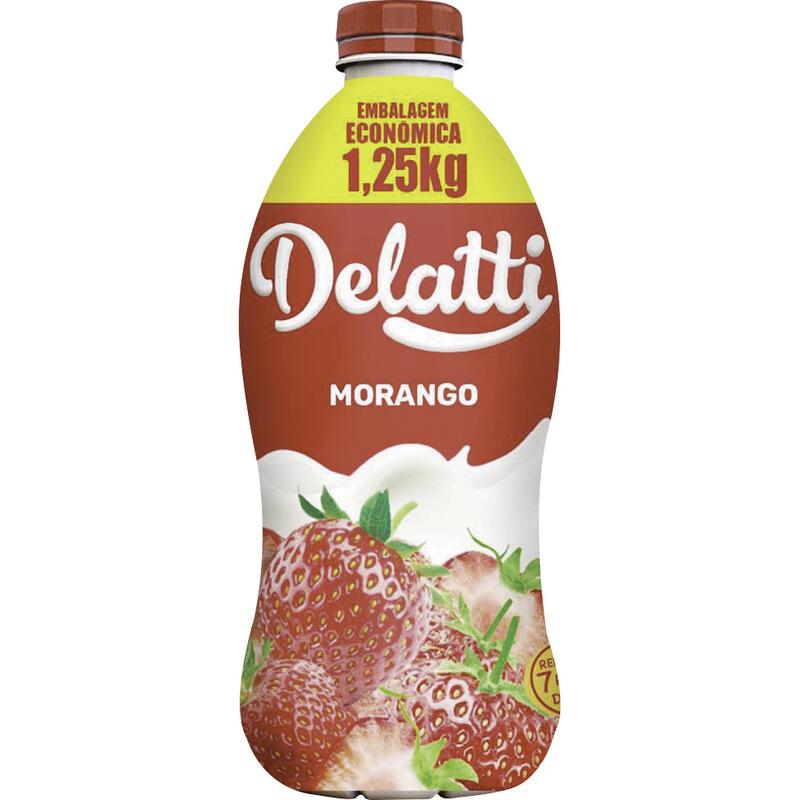 Bebida Láctea Delatti Morango 1,25kg
