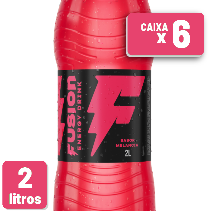Energético Fusion Melancia Pet 2L Caixa c/ 6 un