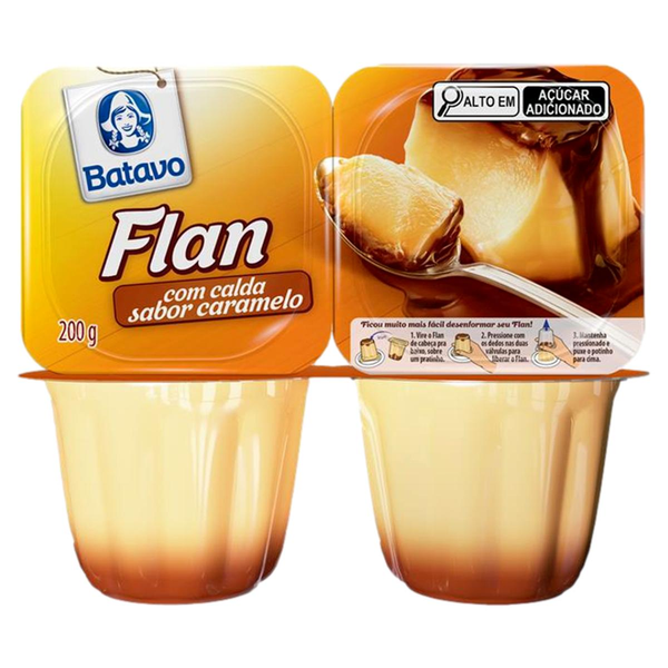 Sobremesa Batavo 200g - Baunilha com Caramelo