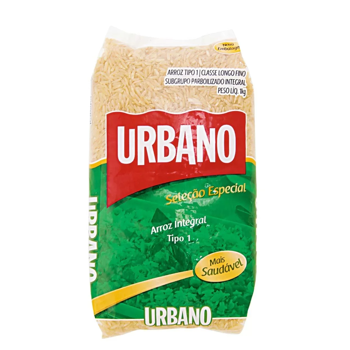 Arroz Integral Parabolizado Urbano Tipo 1 Pacote 1Kg