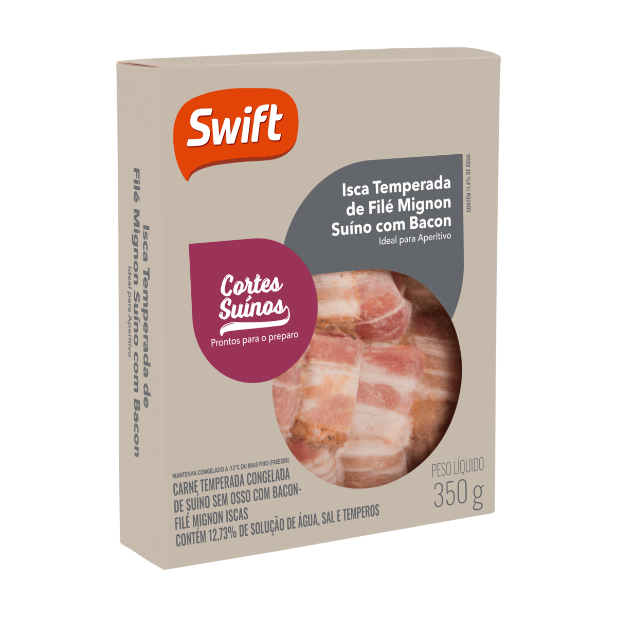 Mignon Suíno Aperitivo Bacon Swift 350G