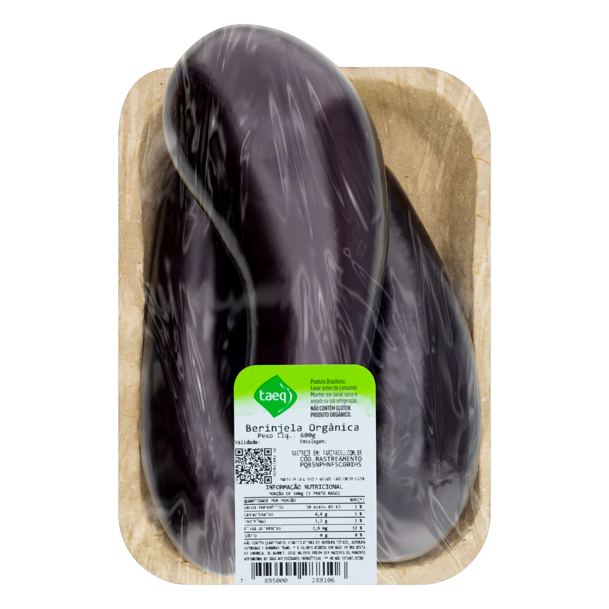 Berinjela Orgânica Taeq 600g