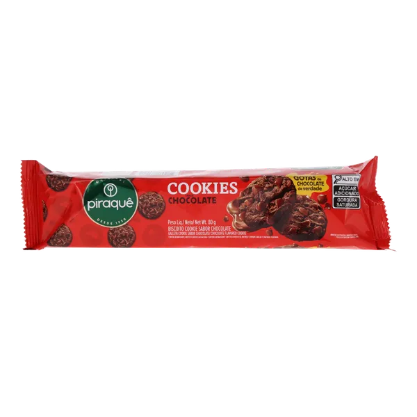 Cookies Piraquê 80g - Chocolate
