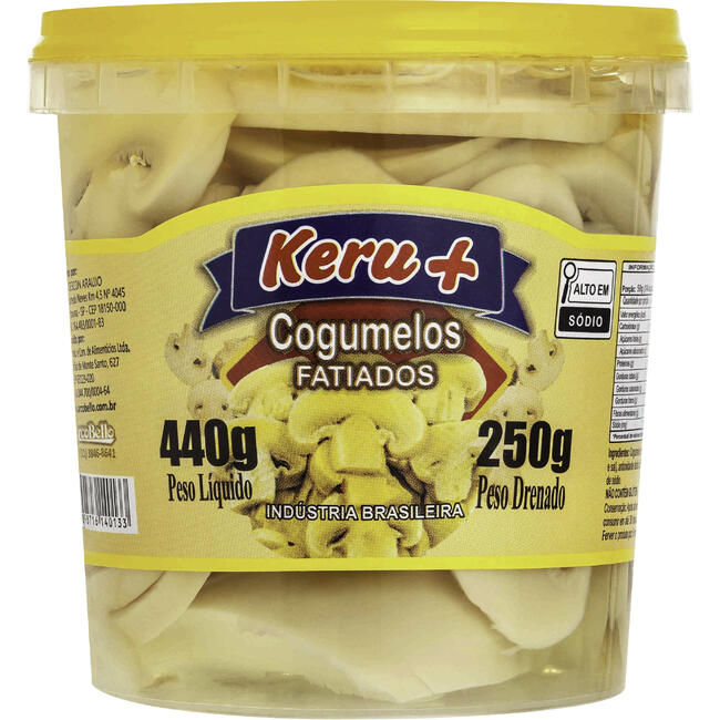 Cogumelo Champignon Keru + Fatiado 250g