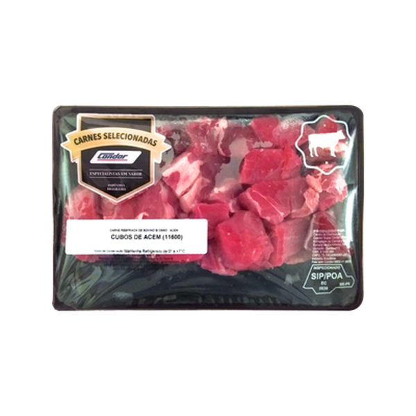 Cubos de Acém Bovino sem Osso Reserva Resfriados Kg