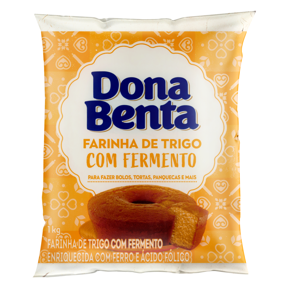 Farinha de Trigo Especial com Fermento DONA BENTA Pacote 1kg