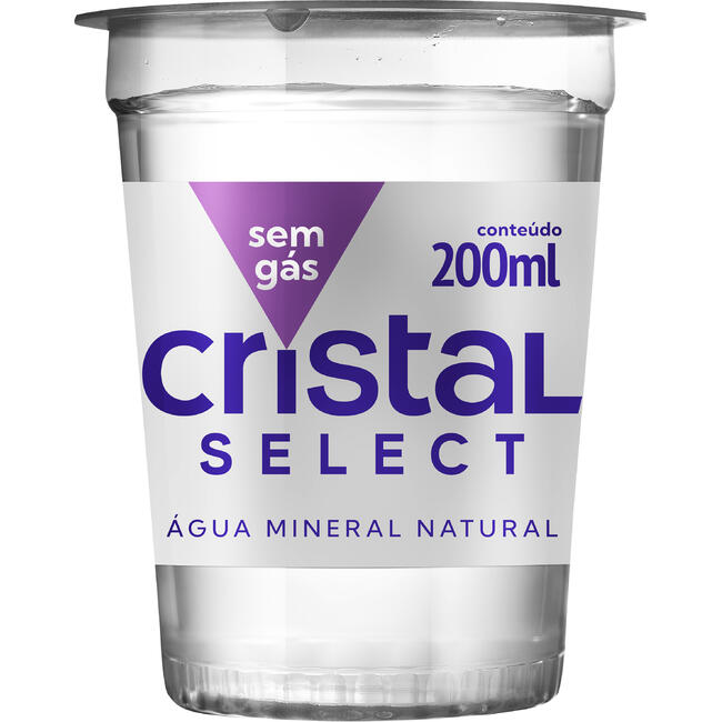 Água Mineral Cristal Select Sem Gás 200ml
