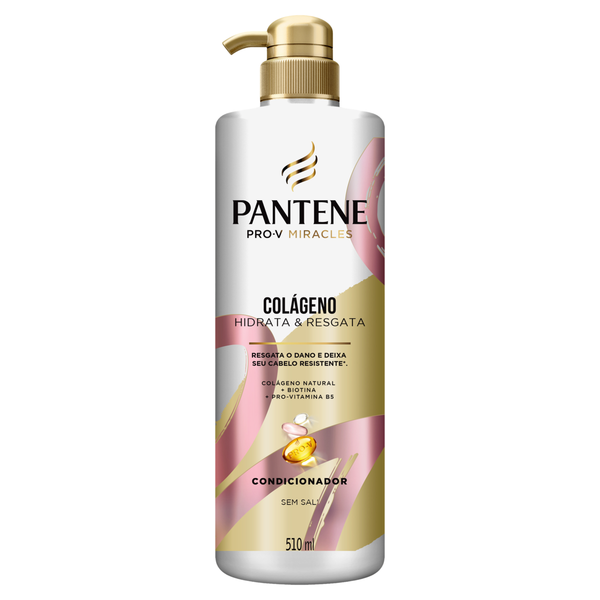Condicionador Pantene Colágeno Hidrata e Resgata Frasco 510ml
