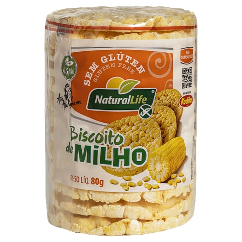 Biscoito de Milho Kodilar Sem Glúten 80g