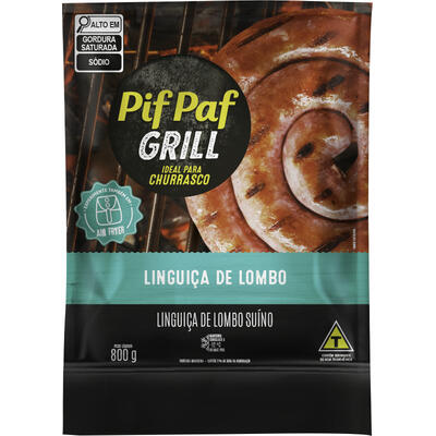 Linguiça de Lombo Pif Paf Congelada 800g