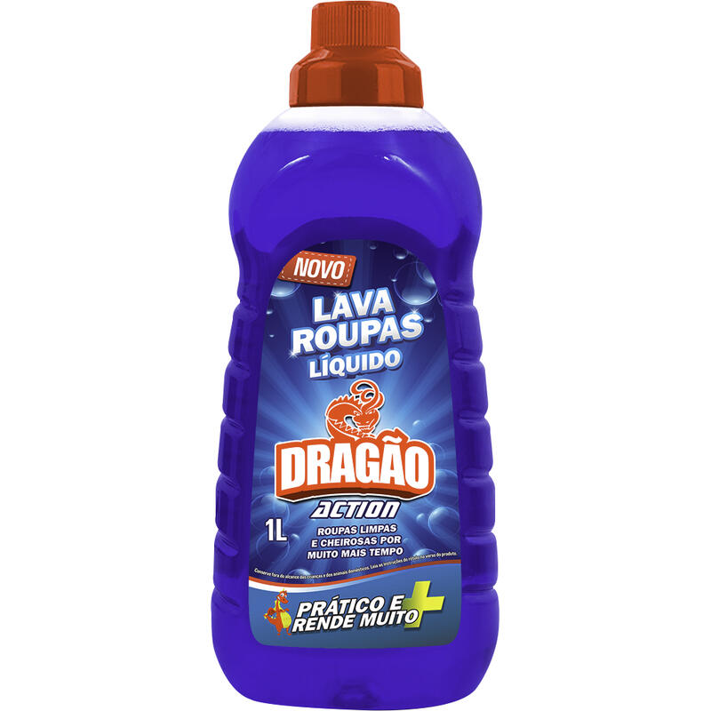 Lava Roupas Líquido Dragão Azul 1L